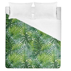 Green Leaves Duvet Cover (queen Size) by goljakoff