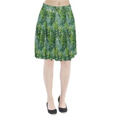 Green Leaves Pleated Skirt by goljakoff