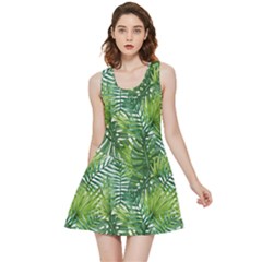 Green Leaves Inside Out Reversible Sleeveless Dress