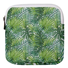 Green Leaves Mini Square Pouch by goljakoff