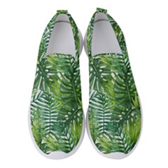 Green Leaves Women s Slip On Sneakers by goljakoff