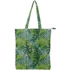 Green Leaves Double Zip Up Tote Bag by goljakoff