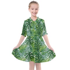 Green Leaves Kids  All Frills Chiffon Dress by goljakoff