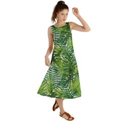 Green Leaves Summer Maxi Dress by goljakoff