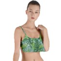 Green leaves Layered Top Bikini Top  View1