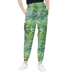 Green Leaves Tapered Pants