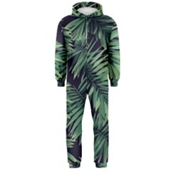 Green Palm Leaves Hooded Jumpsuit (men)  by goljakoff