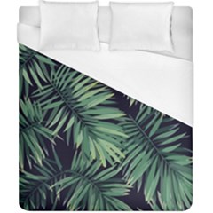 Green Palm Leaves Duvet Cover (california King Size) by goljakoff