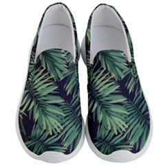 Green Palm Leaves Men s Lightweight Slip Ons by goljakoff