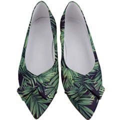 Green Palm Leaves Women s Bow Heels by goljakoff