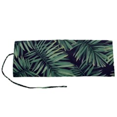 Green Palm Leaves Roll Up Canvas Pencil Holder (s) by goljakoff