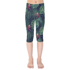 Tropical Flowers Kids  Capri Leggings  by goljakoff