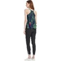 Tropical flowers Flowy Camisole Tank Top View2