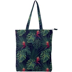 Tropical Flowers Double Zip Up Tote Bag by goljakoff