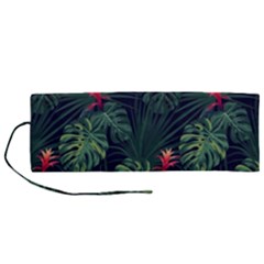 Tropical Flowers Roll Up Canvas Pencil Holder (m) by goljakoff