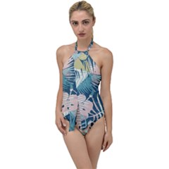 Abstract Flowers Go With The Flow One Piece Swimsuit by goljakoff