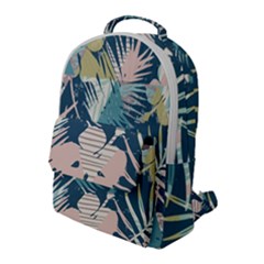 Abstract Flowers Flap Pocket Backpack (large) by goljakoff