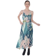 Abstract Flowers Tie Back Maxi Dress by goljakoff