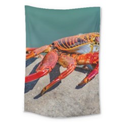 Colored Crab, Galapagos Island, Ecuador Large Tapestry by dflcprintsclothing