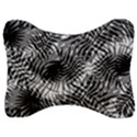 Tropical leafs pattern, black and white jungle theme Velour Seat Head Rest Cushion View1