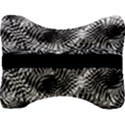 Tropical leafs pattern, black and white jungle theme Velour Seat Head Rest Cushion View2