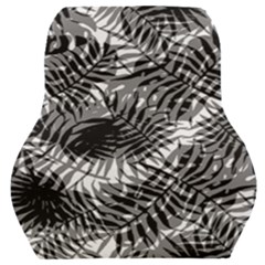 Tropical Leafs Pattern, Black And White Jungle Theme Car Seat Back Cushion  by Casemiro