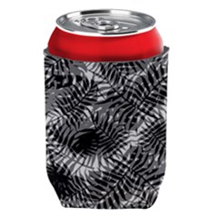 Tropical Leafs Pattern, Black And White Jungle Theme Can Holder by Casemiro