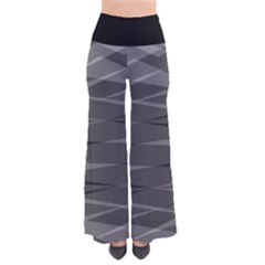 Abstract Geometric Pattern, Silver, Grey And Black Colors So Vintage Palazzo Pants by Casemiro