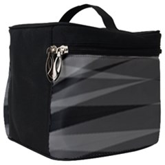 Abstract Geometric Pattern, Silver, Grey And Black Colors Make Up Travel Bag (big) by Casemiro