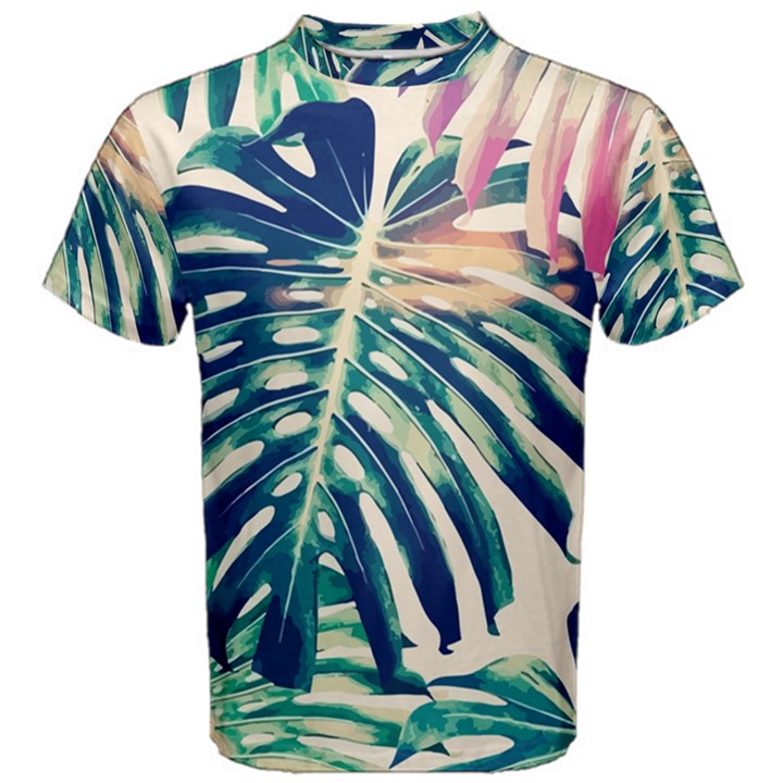 Monstera leaf Men s Cotton Tee