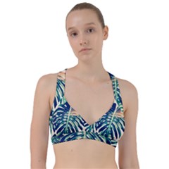 Monstera Leaf Sweetheart Sports Bra by goljakoff