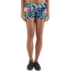 Monstera Leaf Yoga Shorts by goljakoff