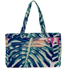 Monstera Leaf Canvas Work Bag by goljakoff