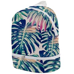 Monstera Leaf Zip Bottom Backpack by goljakoff