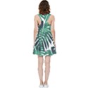 Green monstera leaf Inside Out Racerback Dress View4