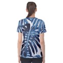 Blue monstera leaf Women s Cotton Tee View2