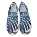 Blue monstera leaf Women s Slip On Sneakers View1