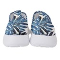 Blue monstera leaf Women s Slip On Sneakers View4