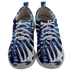 Blue Monstera Leaf Mens Athletic Shoes by goljakoff