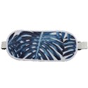 Blue monstera leaf Rounded Waist Pouch View2