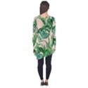 Green leaves on pink Long Sleeve Tunic  View2