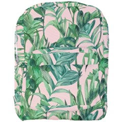 Green Leaves On Pink Full Print Backpack by goljakoff