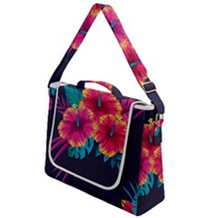 Neon Flowers Box Up Messenger Bag