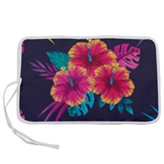 Neon Flowers Pen Storage Case (m)