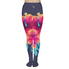 Neon Flowers Tights by goljakoff