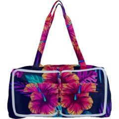 Neon Flowers Multi Function Bag by goljakoff