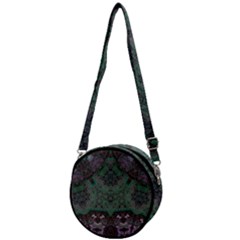 Mandala Corset Crossbody Circle Bag by MRNStudios