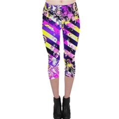 Pop Punk Mandala Capri Leggings  by MRNStudios