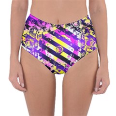 Pop Punk Mandala Reversible High-waist Bikini Bottoms by MRNStudios