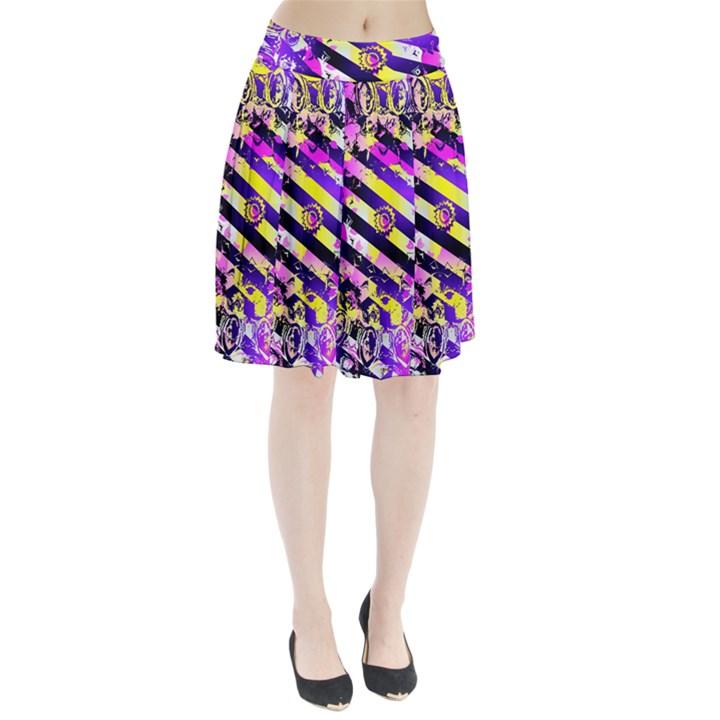 Pop Punk Mandala Pleated Skirt